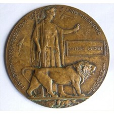 WW1 Death Penny Plaque RARE