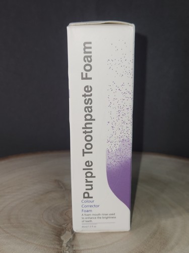 Purple toothpaste foam - toothpaste, teeth