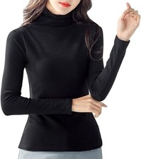 Black women long sleeve polo - long,