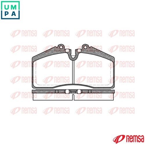 Brake pad set - pad,