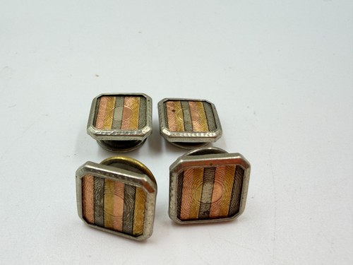 Art deco cufflinks square - deco,