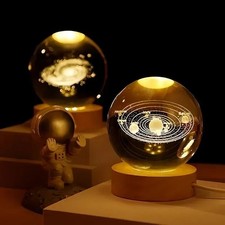 6cm 3D Crystal Ball Planet