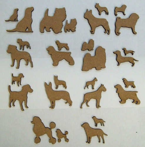 Mdf dog cut out shapes - dog,