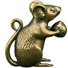 Small Mouse Statue Brass Mouse