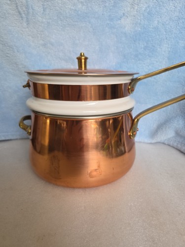 Vintage copper double boiler - vintage,