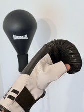 Lonsdale Reflex Freestanding Ball Punch Bag With Gloves - Adjustable Height