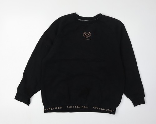Pink soda women black raglan - pink,