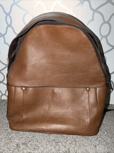 Zara faux leather backpack - faux,