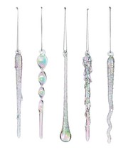 Iridescent Glass Icicles –