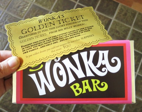 Wonka bar replica prop - wonka,