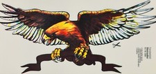 Decal Sticker Eagle Golden Eagle Window Picture Reusable