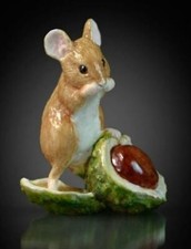 Mouse On Conker Hand Painted