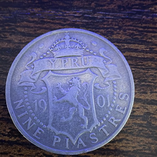 Cyprus 1901 piastres nine - 1901, 9