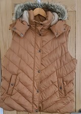 Womens Fat Face Gilet Brown