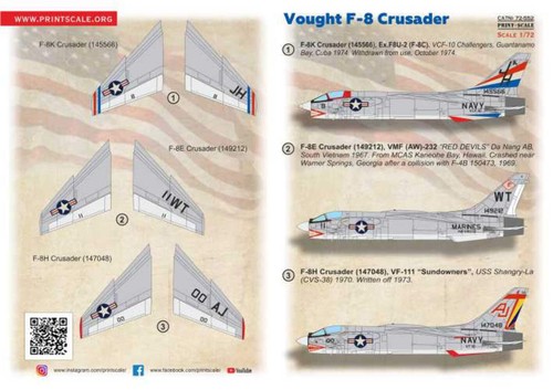 Print scale 72552 vought - 1:72,