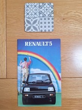 Renault 5 Range Brochure 1982 - TL  TS  GTL  Auto  Gordini