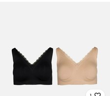 Rhonda Shear Gel Bra With Lace 2 Pack Size 3XL