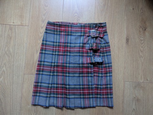 Tartan kilt mini skirt - kilt,