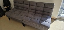 Modern Grey Fabric 2-Seater