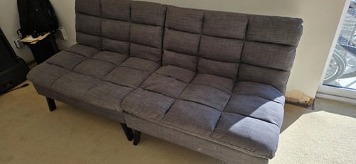 Modern grey fabric - grey, 2-seater