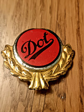 Vintage Tin Plate DOT GB Scooter Motorcycle Logo pin badge 1960's