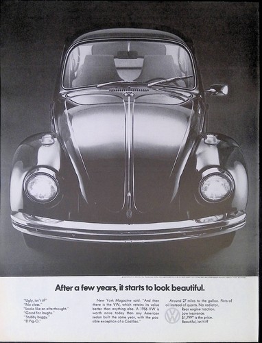 Print 1969 volkswagen - ad,
