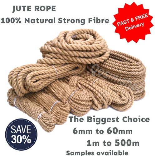 100 natural jute rope cord - 100%,