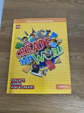 LEGO / SAINSBURYS - CREATE THE WORLD OFFICIAL COLLECTORS ALBUM * 100% COMPLETE *