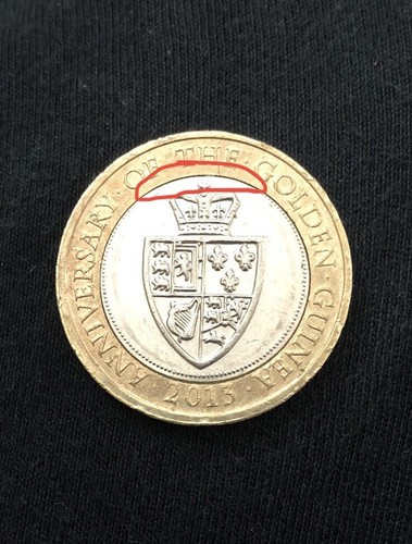 Rare mint error coin 2013 - rare, £2