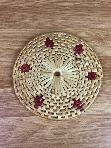 Round wicker place mat - x,