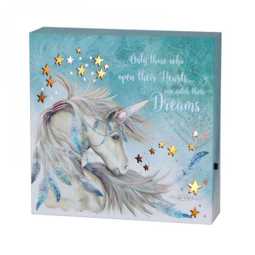 Led lit unicorn - led,
