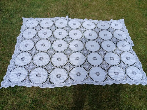 Antique white embroidery irish - white,
