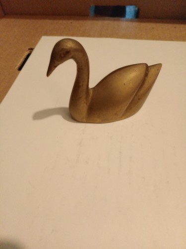 Swan solid brass - swan,