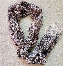 Animal Print Scarf  Zebra