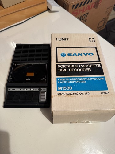 Sanyo portable cassette - sanyo,