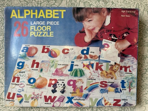 Vintage alphabet large puzzle - large,