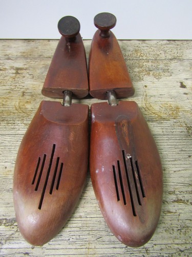Vintage wooden shoe trees - vintage,