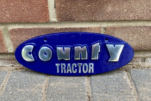 County tractor aluminium - tractor, sign
