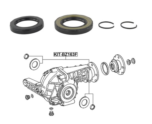 Front differential seal - front, kit