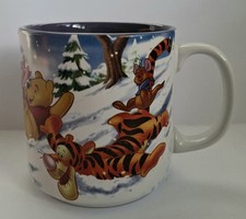 Disney Store Pooh Tigger Eeyore Xmas Christmas Seasonal Mug 2005