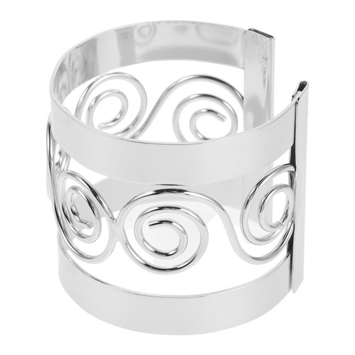 Chunky golden metal cuff - chunky,