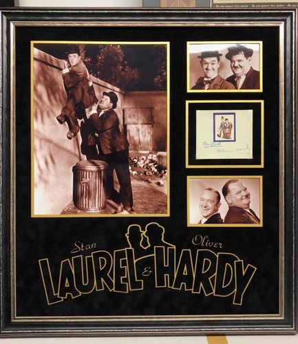 Laurel and hardy autograph - laurel,