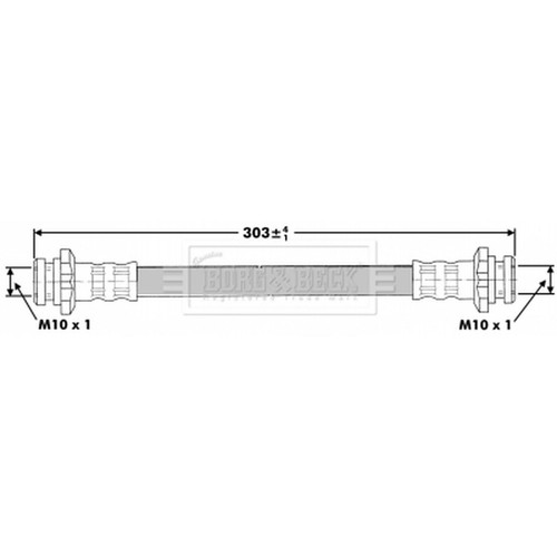 Brake hose for nissan - nissan, micra