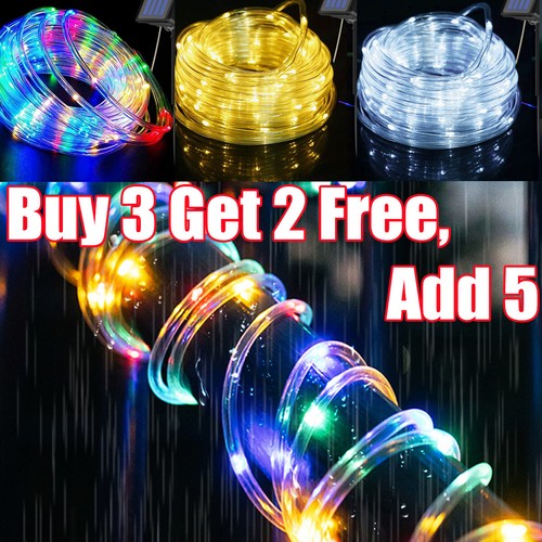12m led solar rope - led,