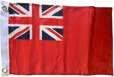 Red Ensign 17" x 11" Courtesy Boat Flag with 2 Metal Eyelets 45cm x 30cm