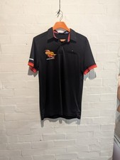 Bunker Mentality Polo Shirt Mens Large Black Pocket Short Sleeve Golf Tennis