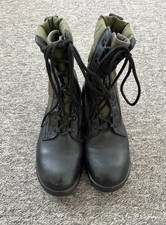Original Surplus US 'Panama' Jungle Boots - UK Size 7 - Used - Green and Black
