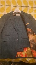 Mens Cavani Blue 3 Piece Suit