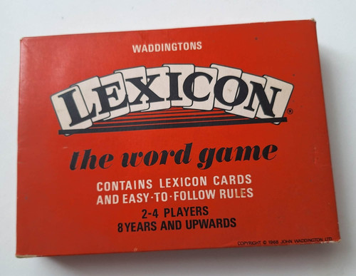 Waddingtons lexicon word card - word,