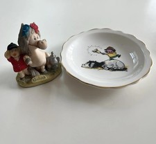 Thelwell Don’t Forget To Praise Him Small Figure And Regency Pin Dish Vintage